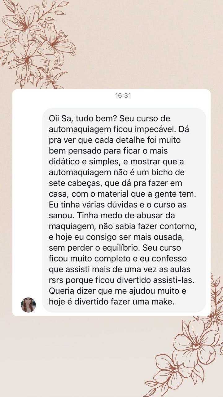 Depoimento Sara Brusarrosco
